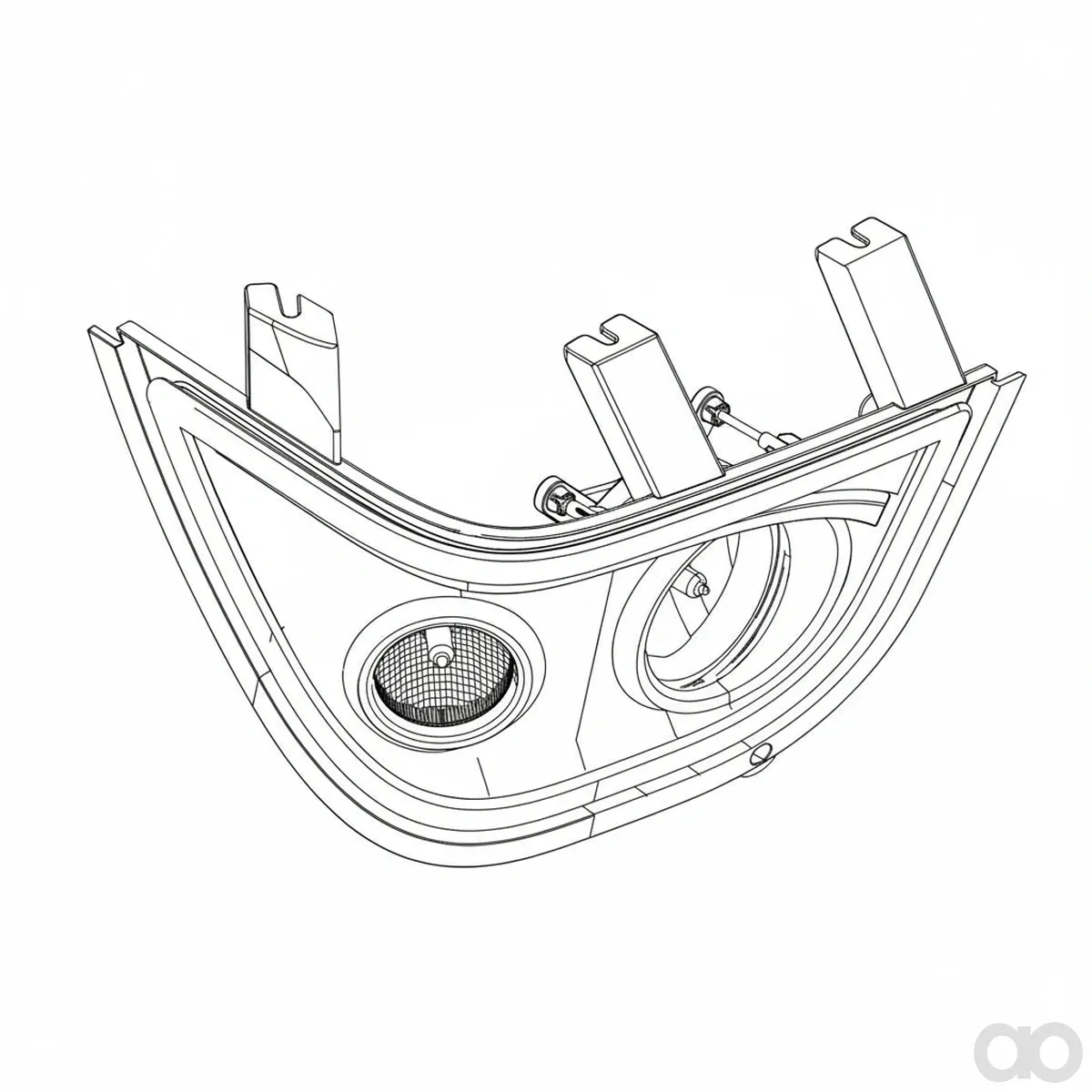 John Deere - AL209453 - Rechte Scheinwerferblende