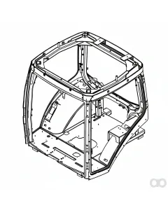 John Deere - AR323605 - Kabinenrahmensatz