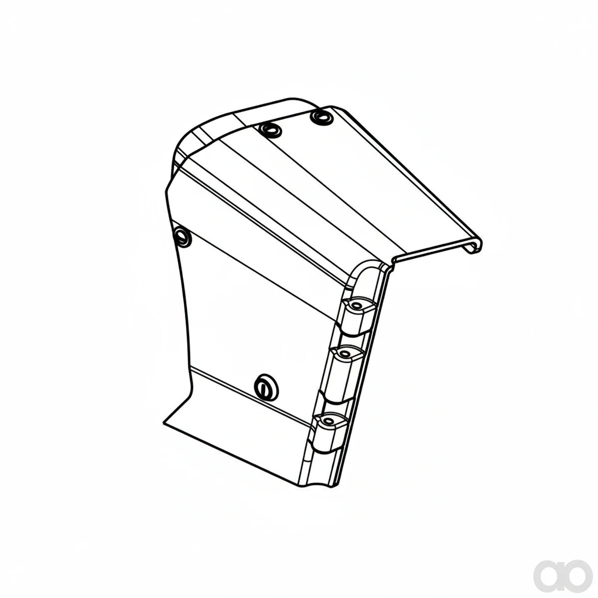 John Deere - AXE91755 - Ernteteilerabdeckung, rechte Seite