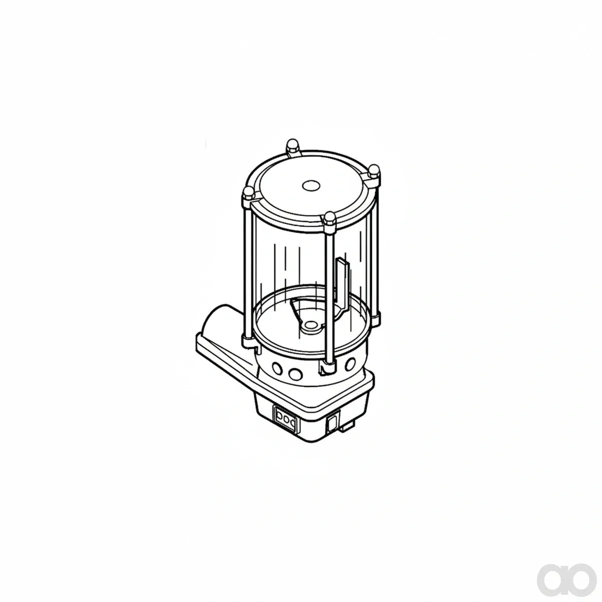 John Deere - AZ100419 - Schmiergeraet fuer Reservoirpumpe Zentralschmiersystem