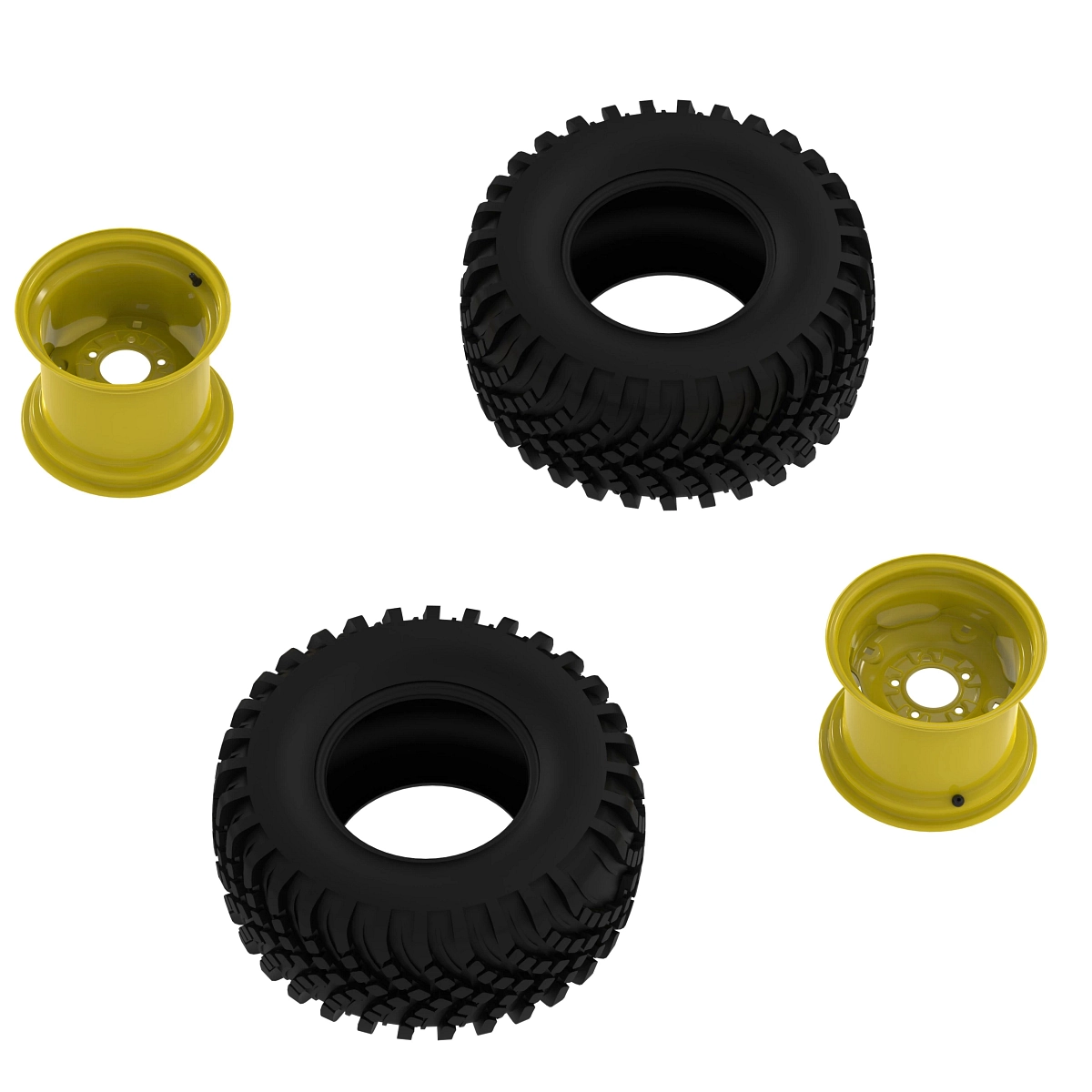 John Deere - BXX10270 - R3 Radialreifen und Radsatz, W9.5 x D12