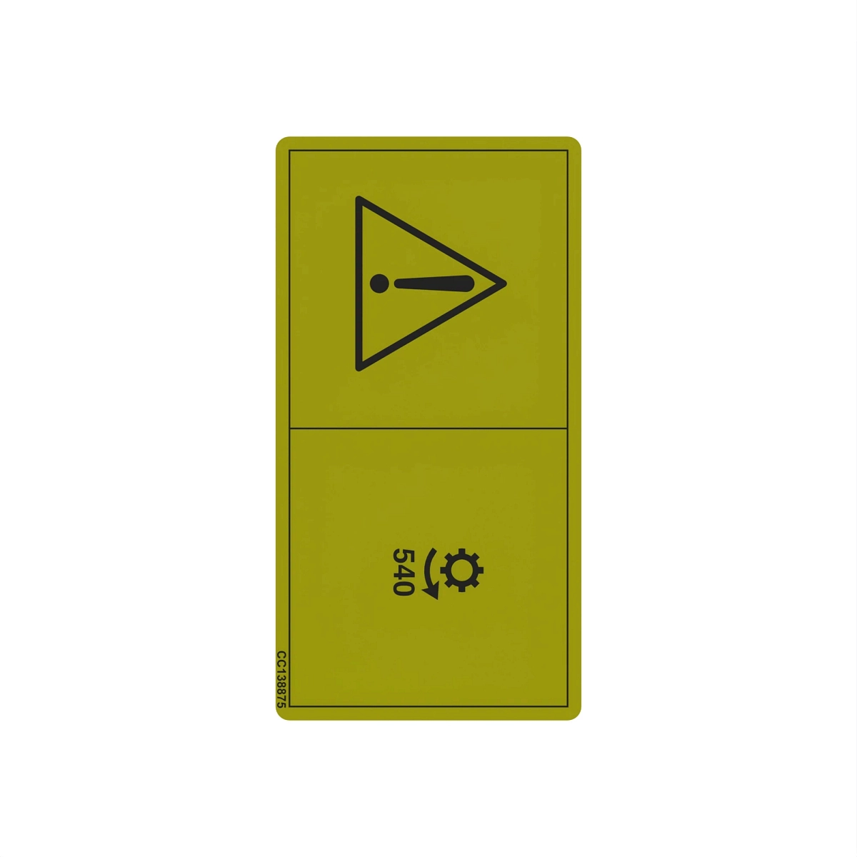 John Deere - CC138875 - Etikett