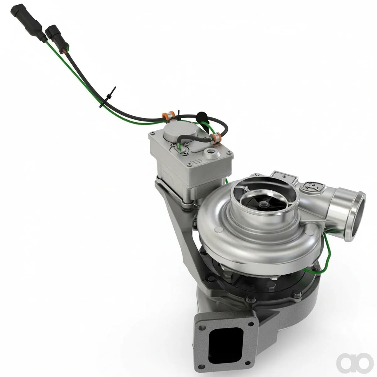 John Deere - DZ108166 - Einfachgekuehlter Turbolader, 12 Volt