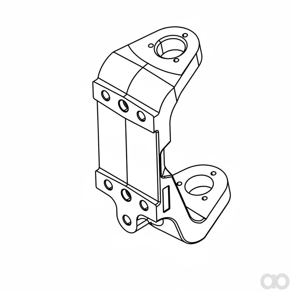 John Deere - H208344 - Hinterachsspindelgabel