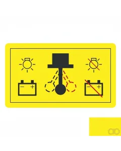 John Deere - L168511 - Batterietrennschalter-Schild