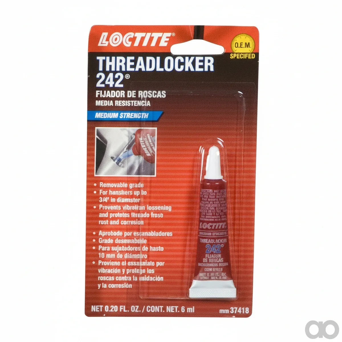 John Deere - PM37418 - LOCTITE® Schraubensicherung 242®, Rohr 6 ml (0,20 Oz)