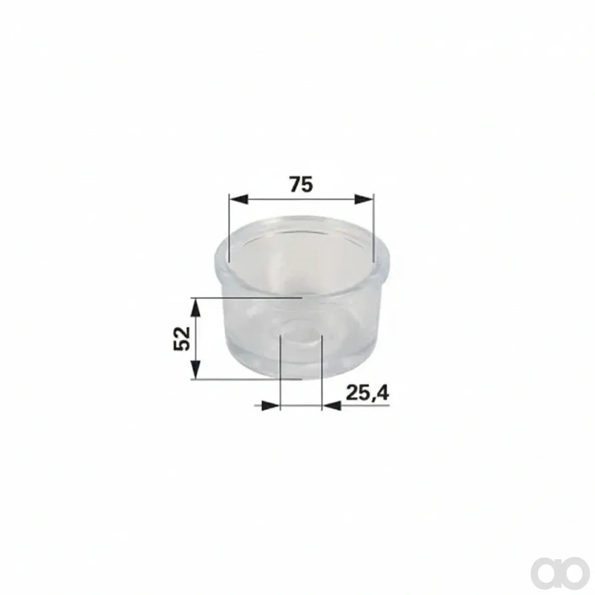 Prillinger - 00102117 - Unterteil Glas Fuer CAV Filter