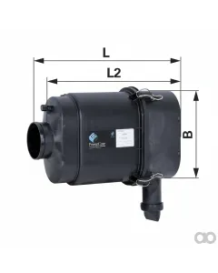 Prillinger - 00105940 - Luftfilter Kunststoff, Laenge 3