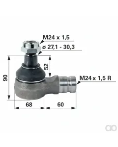 Prillinger - 00110098 - Kugelgelenk M24x1,5 Innengewinde