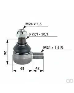 Prillinger - 00110099 - Kugelgelenk M24x1,5