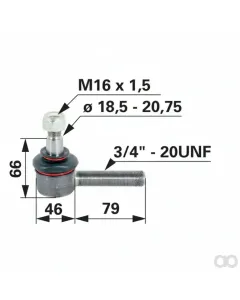 Prillinger - 00110121 - Kugelgelenk 3/4 Zoll UNF