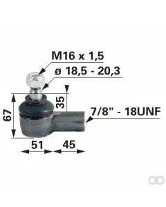 Prillinger - 00110122 - Kugelgelenk 7/8 Zoll UNF