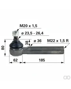Prillinger - 00110127 - Kugelgelenk M22x1,5 Innengewinde