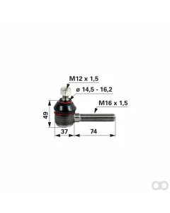 Prillinger - 00110131 - Kugelgelenk M16x1,5