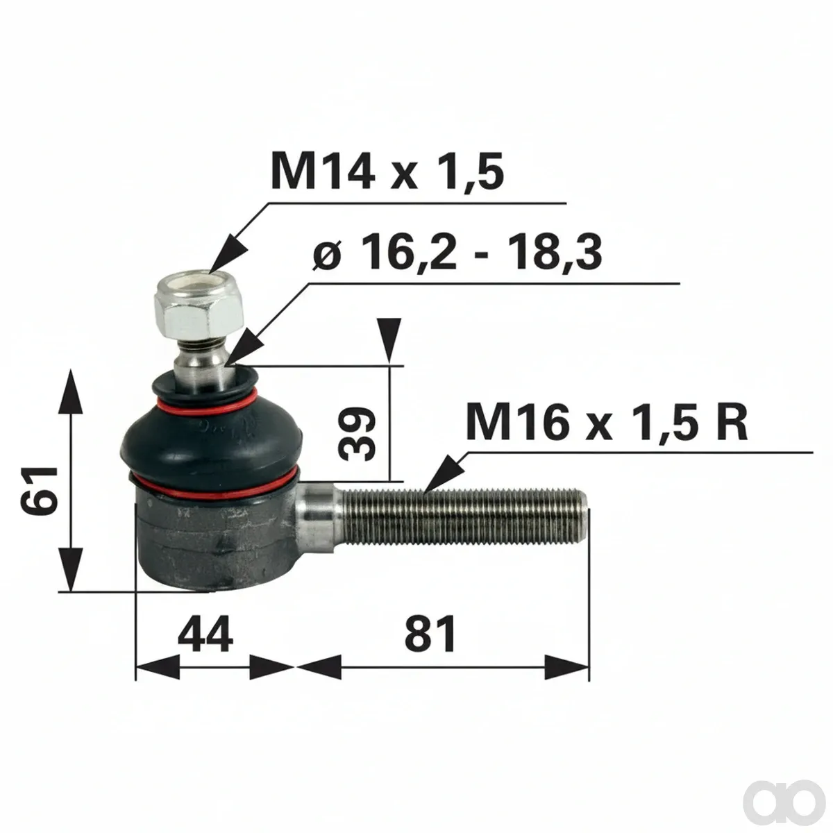 Prillinger - 00110133 - Kugelgelenk M16x1,5