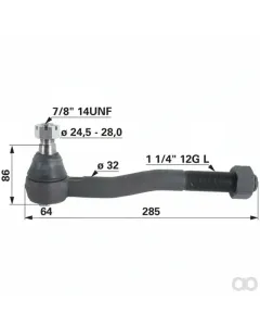Prillinger - 00110157 - Kugelgelenk 1 1/4 Zoll Stangen A