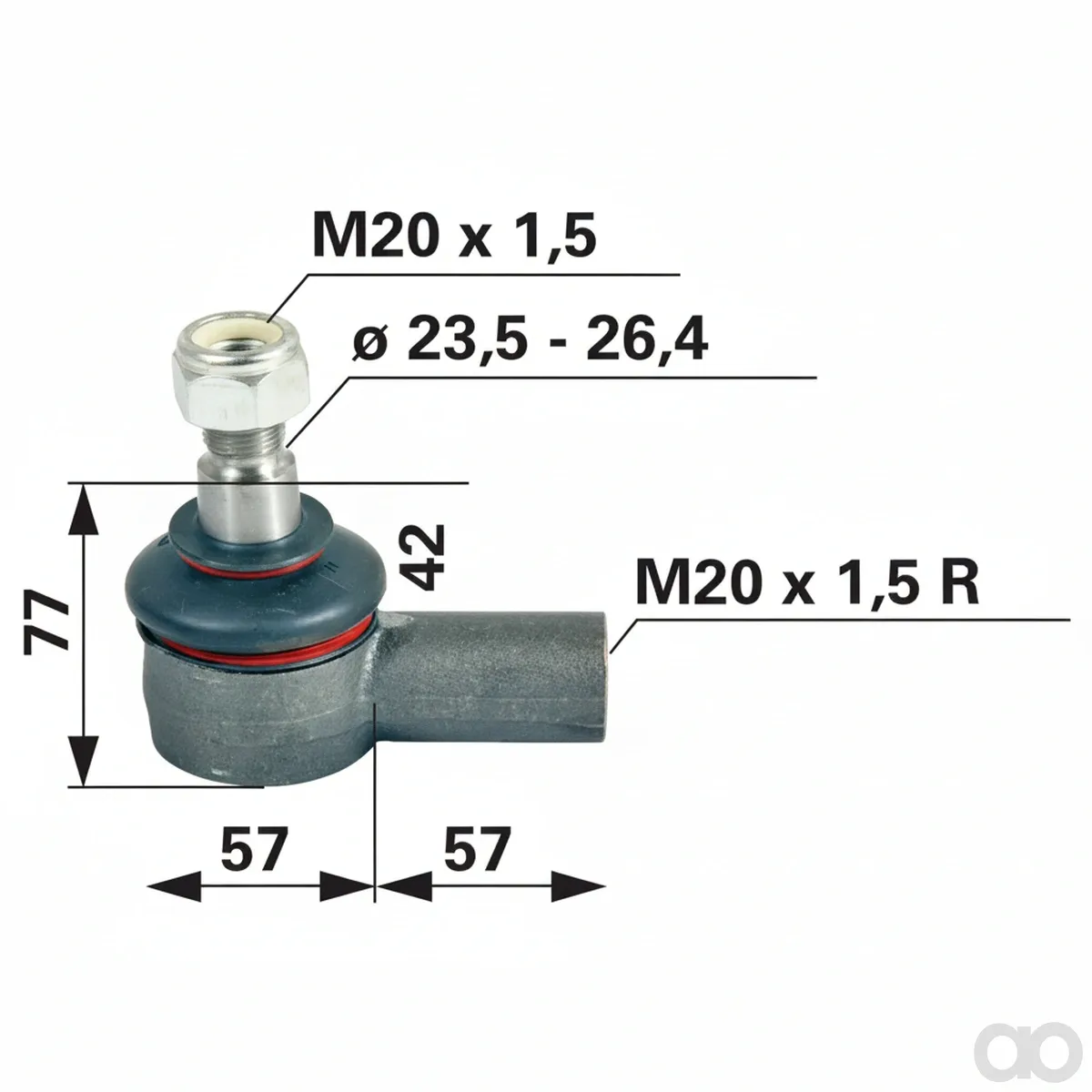 Prillinger - 00110163 - Kugelgelenk M20x1,5 Innengewinde