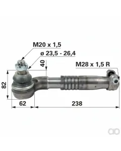Prillinger - 00110212 - Kugelgelenk M28x1,5 Innengewinde
