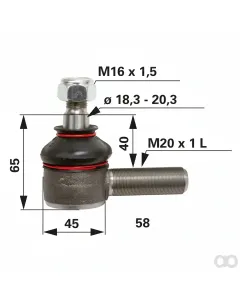 Prillinger - 00110219 - Kugelgelenk M20x1L