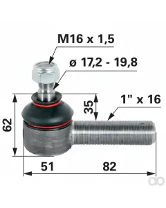 Prillinger - 00110230 - Kugelgelenk 1 Zoll