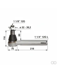 Prillinger - 00110246 - Kugelgelenk Stangen, 1 1/4 Zoll,