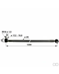 Prillinger - 00110259 - Spurstange komplett zu Ford E0