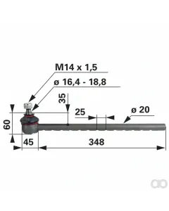 Prillinger - 00110320 - Kugelgelenk Anstelle Von John