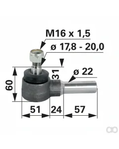Prillinger - 00110370 - Kugelgelenk Anstelle Von Mf 90