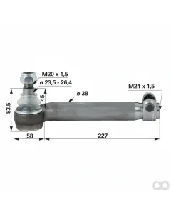 Prillinger - 00110401 - Kugelgelenk M24X1,5 Stangen Innengewinde