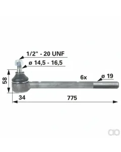 Prillinger - 00110412 - Kugelgelenk Dm 19 Mm