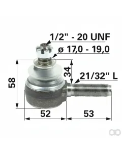 Prillinger - 00110414 - Kugelgelenk 21/32 Zoll Stangen