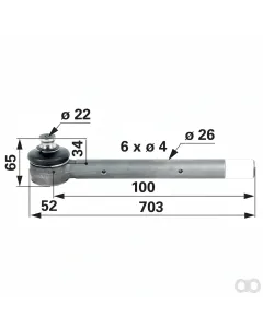 Prillinger - 00110416 - Kugelgelenk Dm 26 Mm