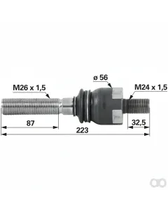 Prillinger - 00110595 - Axialgelenk M26X1,5/M24X1,5