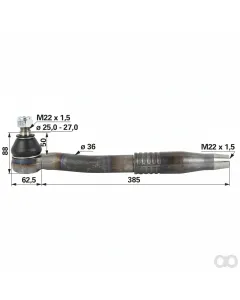 Prillinger - 00110596 - Kugelgelenk M22X1,5 Innengewinde