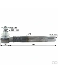 Prillinger - 00110598 - Kugelgelenk M24X1,5 Innengewinde