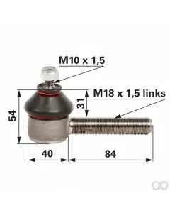 Prillinger - 00110670 - Kugelgelenk M18X1,5 Stangen