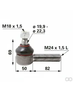 Prillinger - 00110673 - Kugelgelenk M24x1,5 Stangen