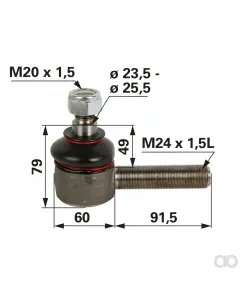 Prillinger - 00110674 - Kugelgelenk M24x1,5 Stangen