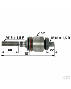 Prillinger - 00110710 - Axialgelenk M18x1,5/M18x1,5