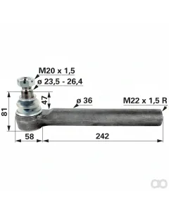 Prillinger - 00110862 - Kugelgelenk M22x1,5 Innengewinde