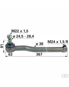 Prillinger - 00110863 - Kugelgelenk M24x1,5 Innengewinde