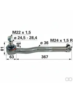 Prillinger - 00110864 - Kugelgelenk M24x1,5 Innengewinde