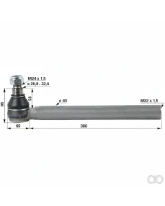 Prillinger - 00110903 - Kugelgelenk M22x1,5 Innengewinde