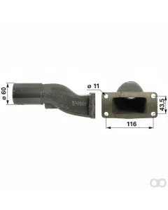 Prillinger - 00111402 - Auspuffkruemmer Anstelle Von Ca