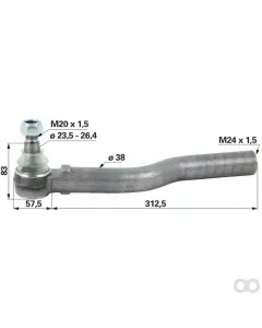 Prillinger - 00111505 - Kugelgelenk M24X1,5