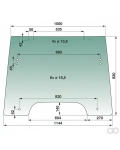 Prillinger - 00114020 - Frontscheibe Farbe Gruen Getoent