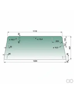 Prillinger - 00114034 - Heckscheibe Farbe Gruen Getoent