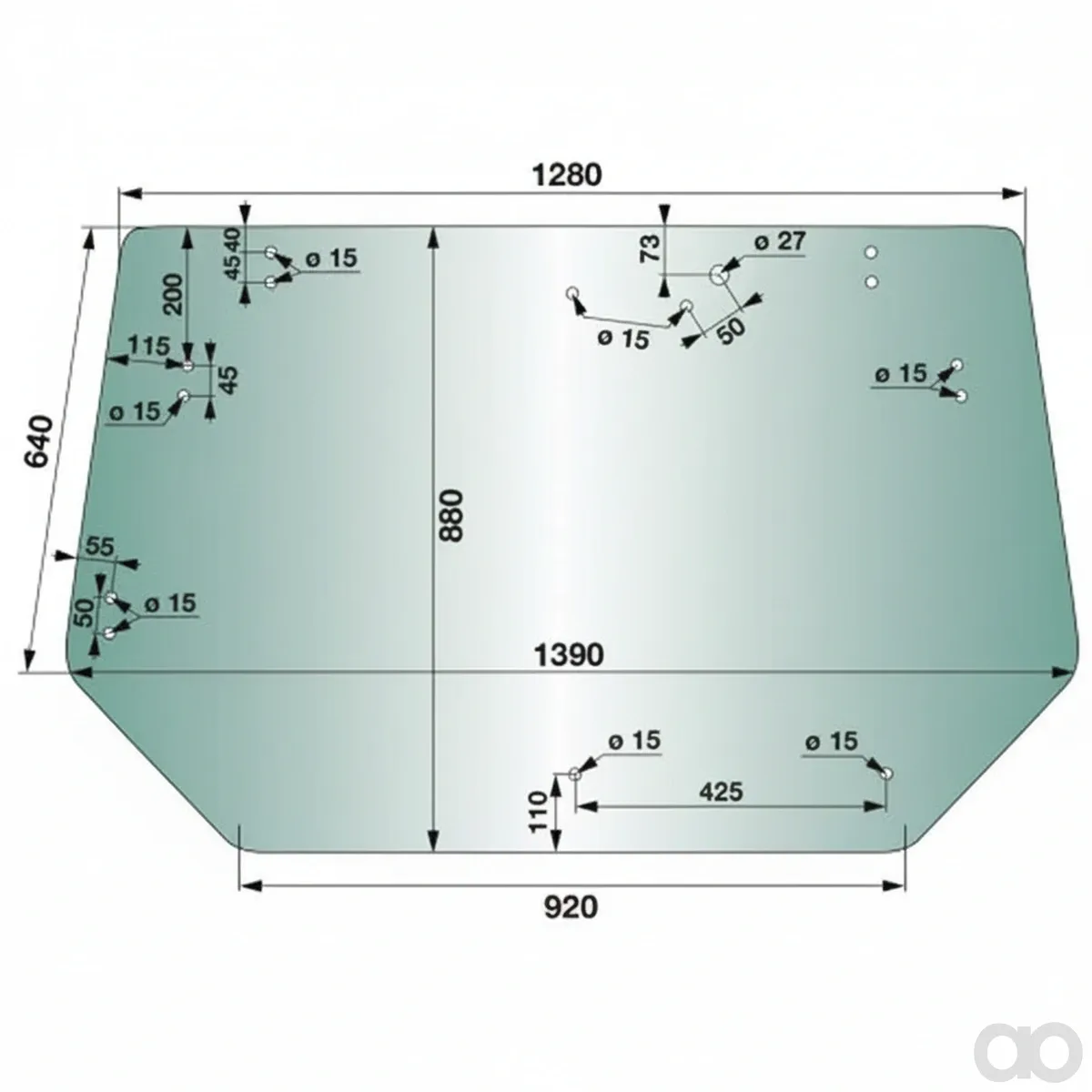 Prillinger - 00114063 - Heckscheibe