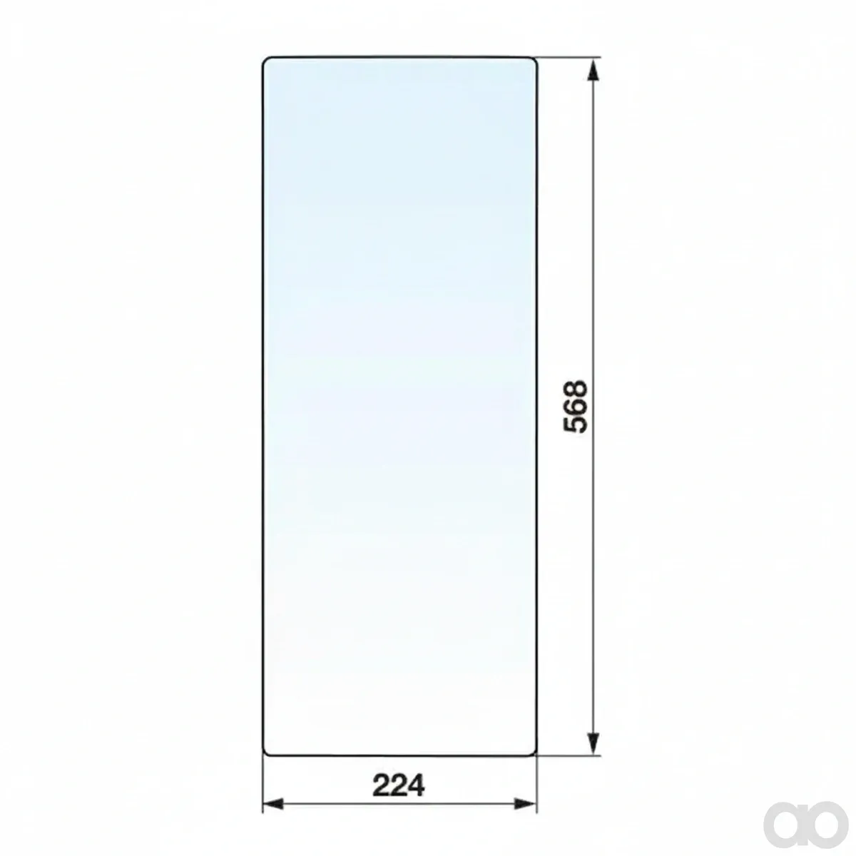 Prillinger - 00114074 - Frontscheibe Rechts Und Stangen