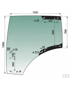 Prillinger - 00114231 - Tuerscheibe Stangen Anstelle Von